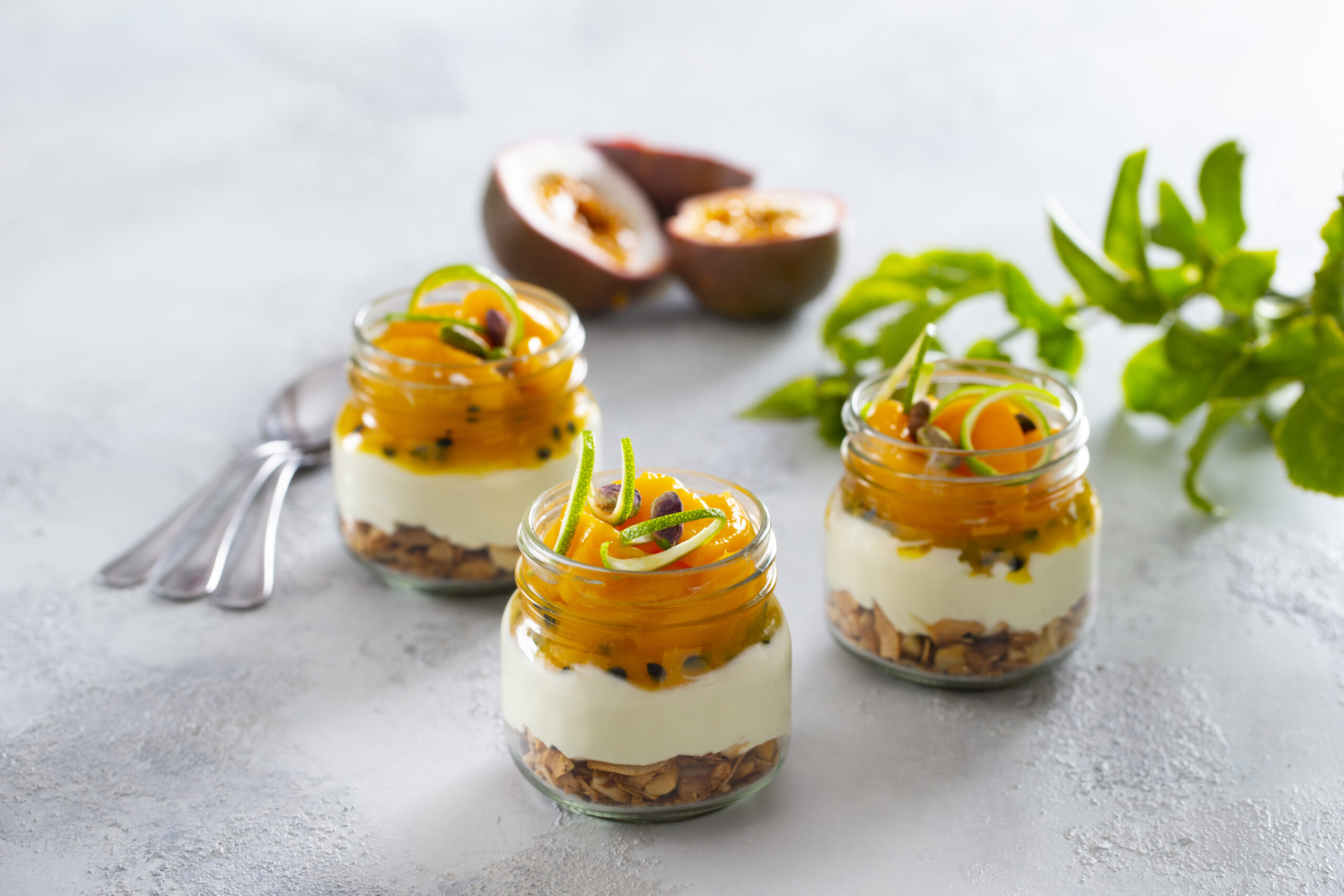 Peach and Passionfruit Ricotta Cheesecakes | Kiddipedia