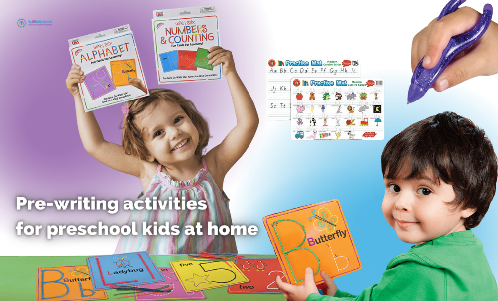 Pre-writing activities for preschool kids at home